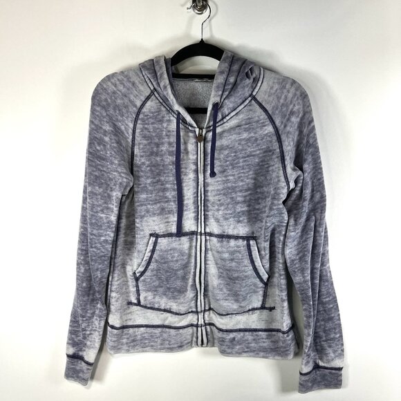 Vintage Ocean drive Sweatshirt‎ Womens Size Large Burnout Distressed Fade Zip - Picture 1 of 9